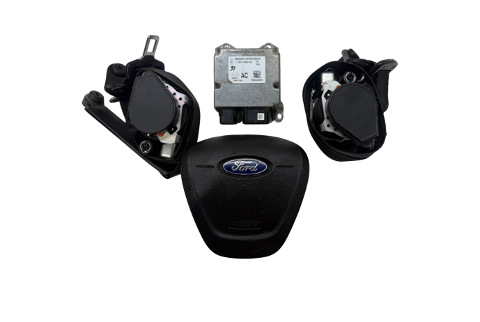 AIRBAG KIT FORD TRANSIT CUSTOM DRIVERS MODULE BELTS AIR BAGS AIRBAGS 2013-2018