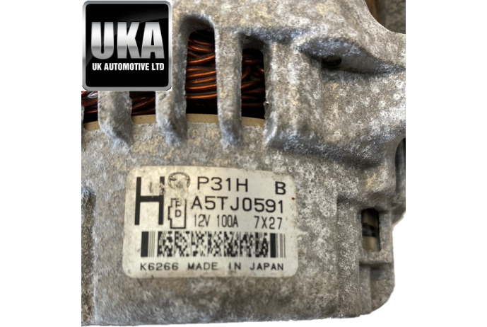 ALTERNATOR P31H MAZDA 3 SPORT 2.0 PETROL GENERATOR 2018 A5T JO591
