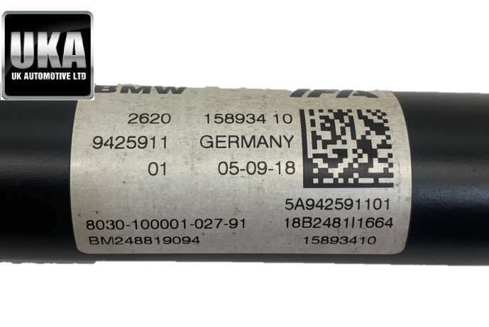 PROP 9425911 BMW M5 4.4 FRONT PROP SHAFT PROPSHAFT F90 MK7 V8 2019