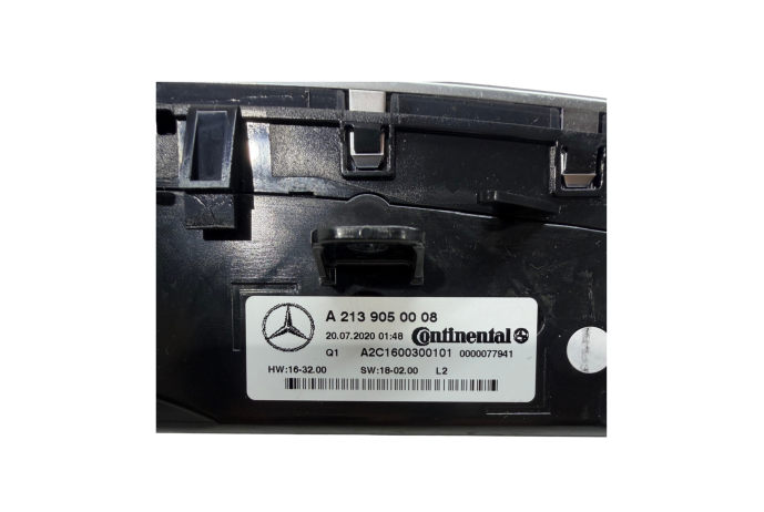 PANEL A2139050008 MERCEDES E220 220 D 2.0 CLIMATE CONTROL PANEL 2020