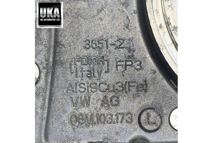 TIMING 06M103173L AUDI S5 3.0 A5 MK2 B9 TFSI 2018 ENGINE REAR CHAIN COVER