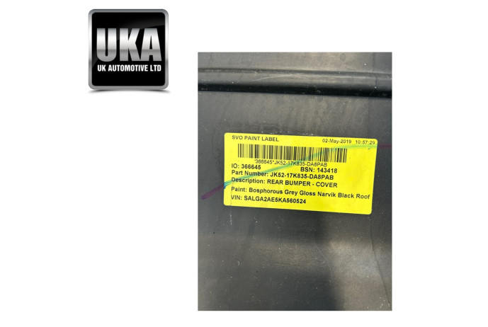 BUMPER FK72-17927-AP LAND ROVER DISCOVERY SPORT REAR 2019