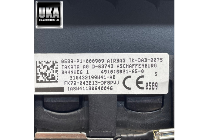 AIRBAG LAND ROVER DISCOVERY L550 DRIVERS STEERING WHEEL BLACK FK72-043B13-DF