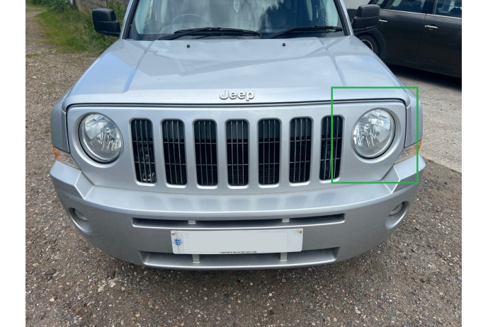 HEADLIGHT JEEP PATRIOT CRD 2008 HEAD LAMP LIGHT PASSENGER LEFT 2007 - 2012