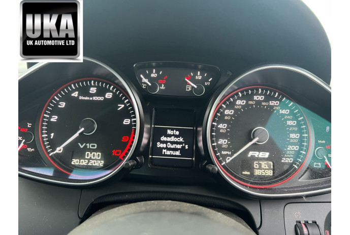 GEARBOX MAZ AUDI R8 5.2 V10 MK1 5204CC R TRONIC AUTO AUTOMATIC 2012 38,598 MILES