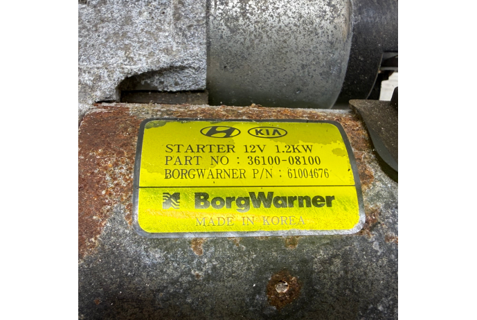 STARTER 36100-08100 KIA CEED 1.5 1482CC T-GDi PETROL STARTER MOTOR 2023 7K