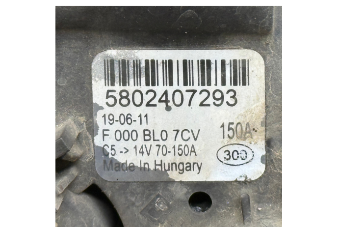 ALTERNATOR 5802407293 FIAT DUCATO MK4 2.3 150AMP EURO 6