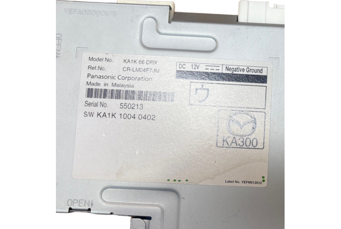 STERIO KA1K66DRX MAZDA CX-5 SATNAV RADIO HEAD UNIT MEDIA 2013-2017